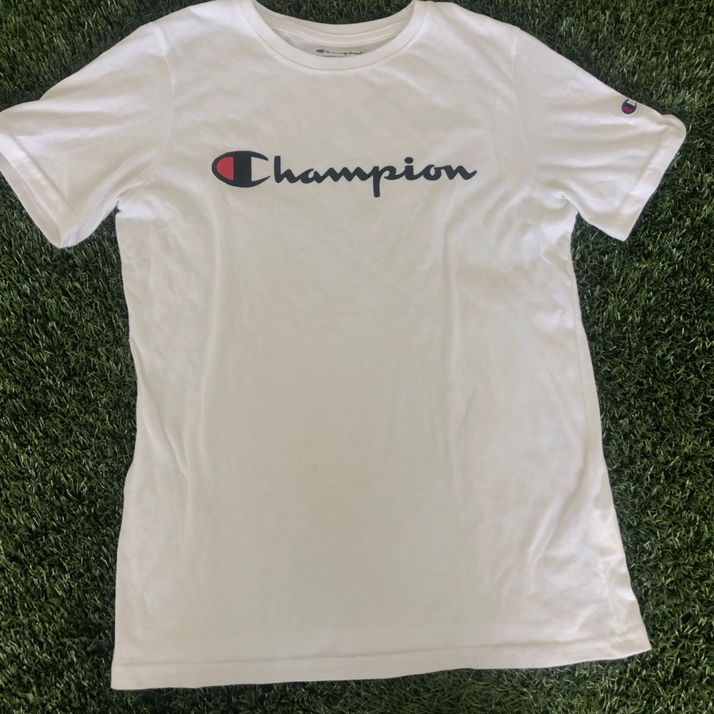 Champion White Tee